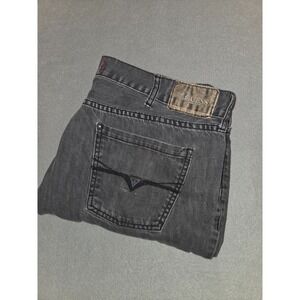Guess Jeans Men's Del Mar Fit Stretch Denim Black Wash Size‎ 40x32 Logo Pocket